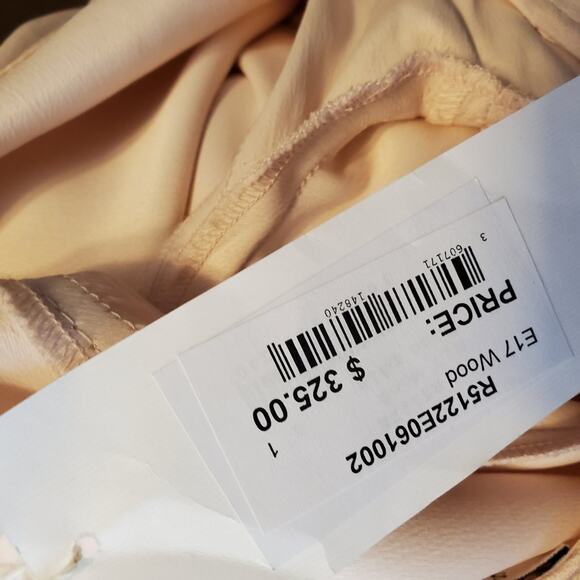 Sandro Wood Trumpet-sleeve Dress in Pink Size S - Picture 8 of 10